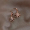 Earrings de ocho estrellas mujeres influenciador explosiva estilo earrings estudiante coreano versión simple temperamento versátil moda earewear colgante de las mujeres Specification image